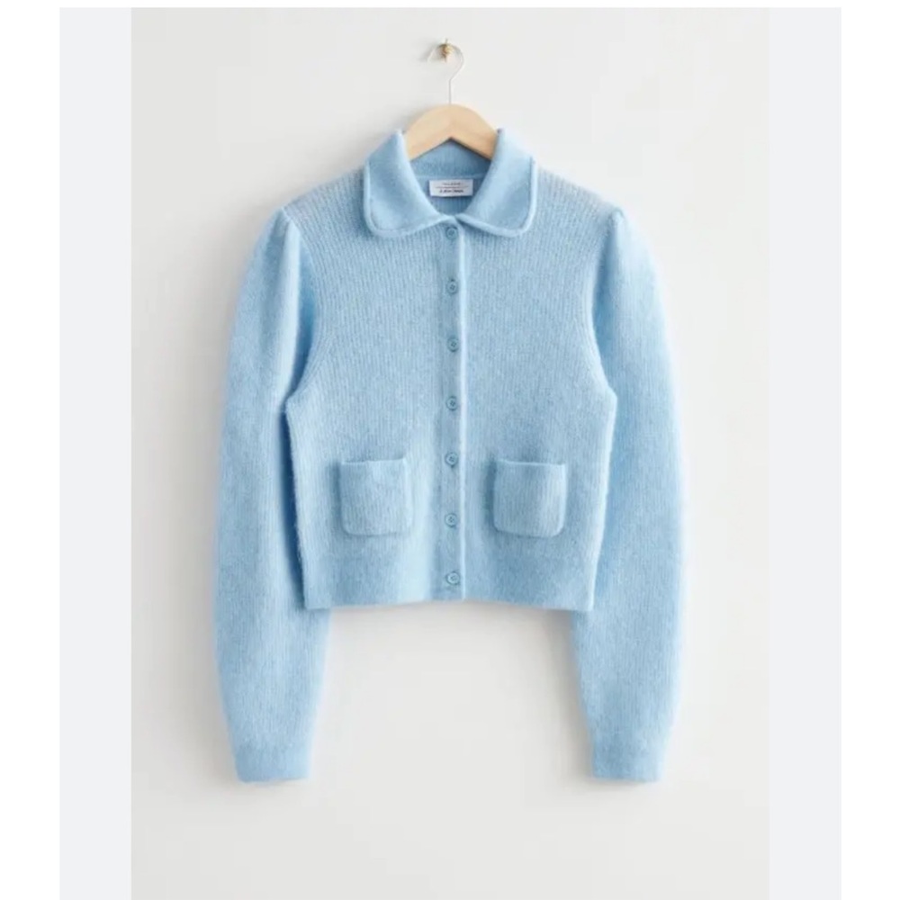 &Other stories Collared Knit Cardigan